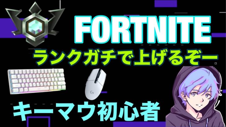 フォートナイト参加型ランク配信キーマウ初心者がキャリーリテもらう