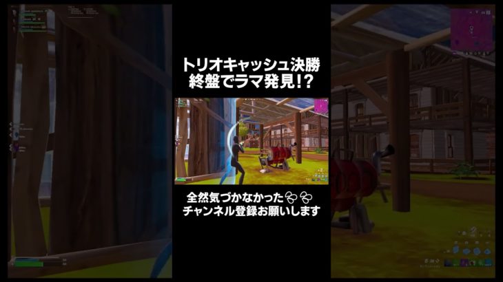 トリオキャッシュ決勝の終盤でまさかのラマ発見！？！？！？【FORNITE/フォートナイト】 #フォートナイト #fortnite #プロゲーマー