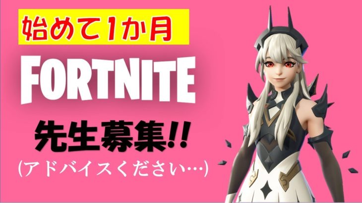 【完全初心者】先生募集【フォートナイト/Fortnite】