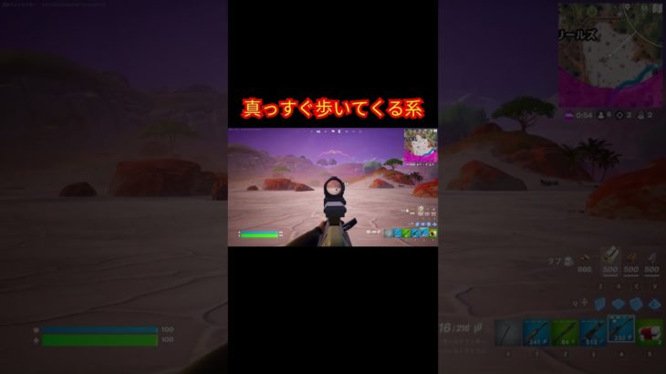 真っすぐ歩いてくる系【フォートナイト/Fortnite】