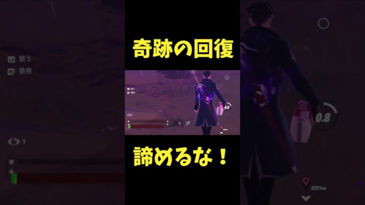 ストームで体力なくても諦めなかったら、、、#フォートナイト #Fortnite#ゼロビルド #ショート #shorts #ゲーム実況