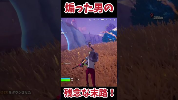 【煽り禁止！】あおった男の残念な末路#フォートナイト #fortnite #ゲーム実況 #ショート#shorts