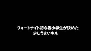 フォートナイト初心者が決めた少しうまいキル【フォートナイト】