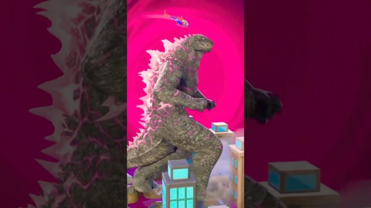 バトルパスのエモート『リトルゴジラの襲撃』がヤバすぎる… #フォートナイト #Fortnite  #Shorts