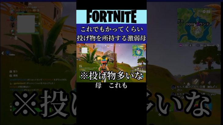 三度の飯より投げ物な初心者🔰#フォートナイト#Fortnite#ゲーム#ゲーム実況#参加型#初心者#夫婦#switch#shorts