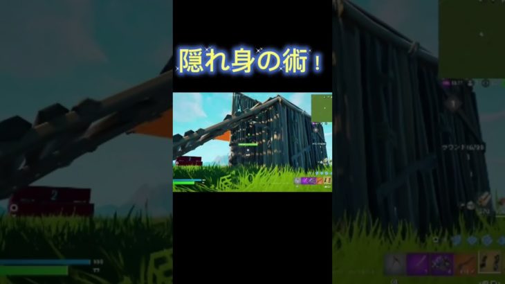 隠れ身の術2！#フォートナイト #fortnite #フォトナ