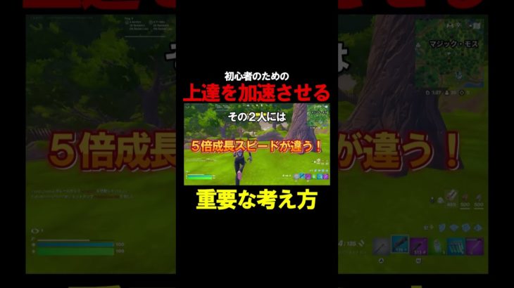 初心者が上達するために意識すべき”たった１つ”のこと！【フォートナイト/Fortnite】