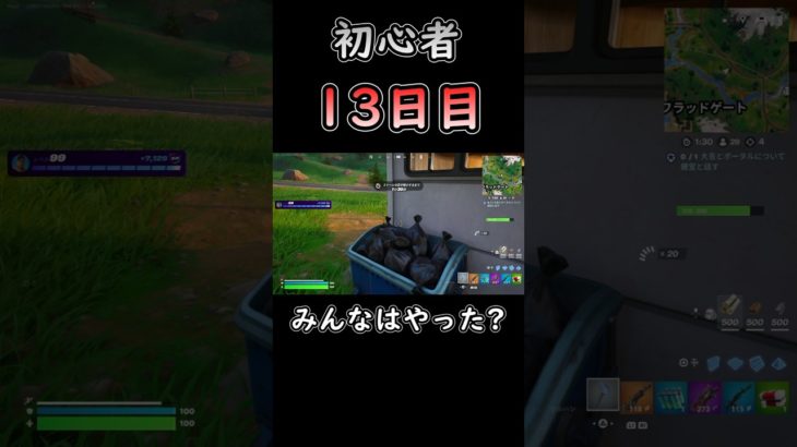 みんなはやった?? #フォートナイト #fortnite #初心者 #13日目