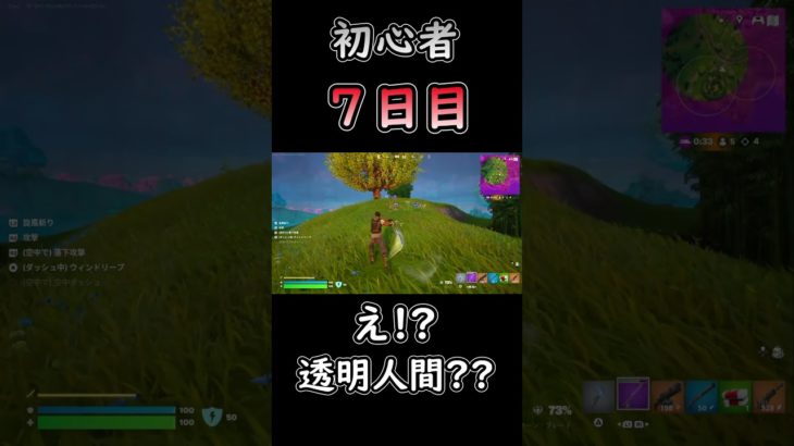 透明になるなんて聞いてない #フォートナイト #fortnite #初心者 #7日目