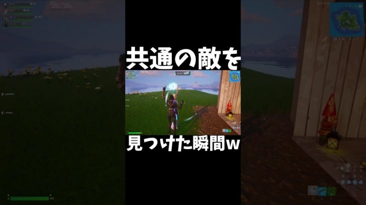 共通の敵を見つけた瞬間w#フォートナイト #fortnite #のびろ #バズれ #shorts