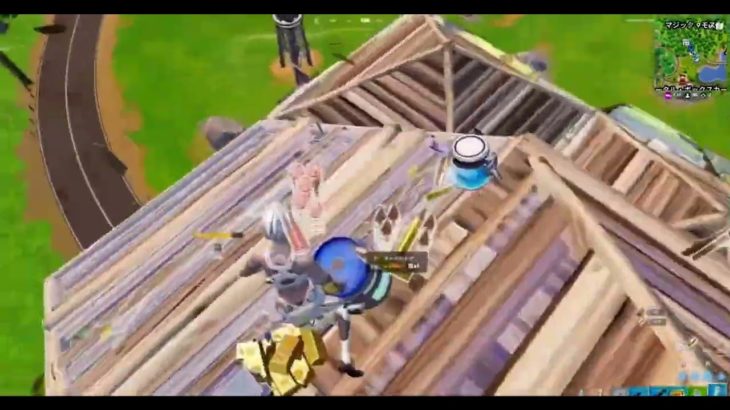 建築崩されて落下死した動画【フォートナイト/FORTNITE】