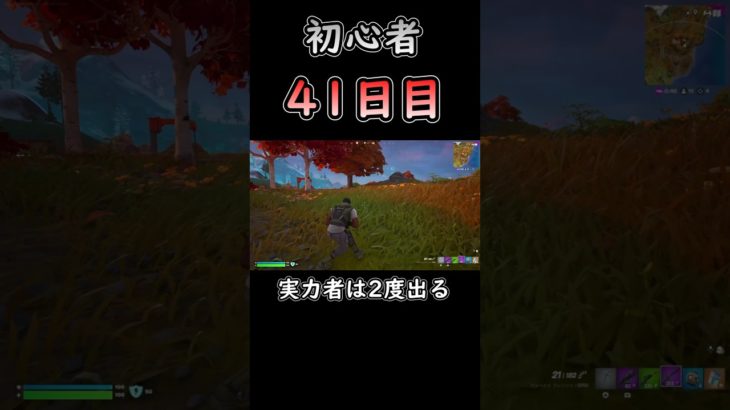 １度目は安全確認 #フォートナイト #fortnite #初心者 #41日目